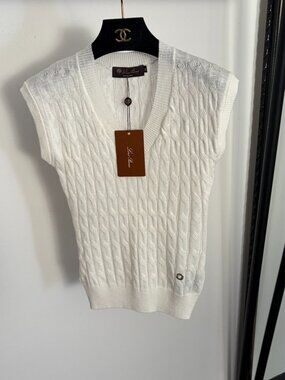 Loro Piana V-Neck Knitted Vest